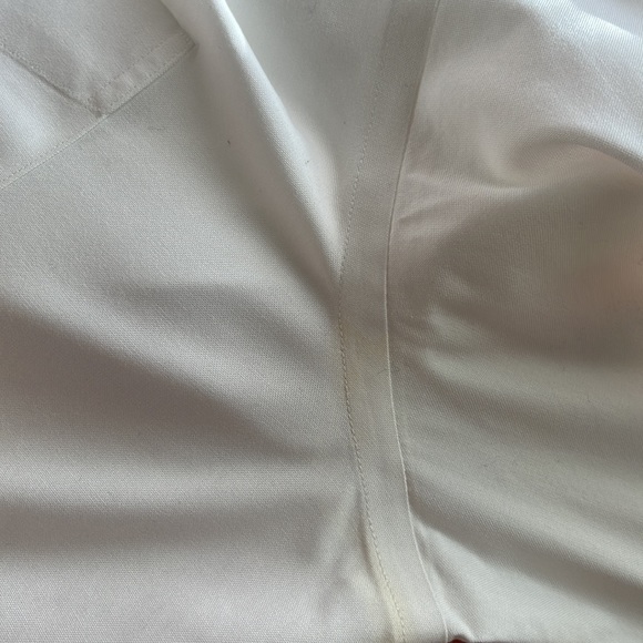 Men's Wrinkle-Free Pinpoint Oxford Cloth Shirt, Slim Fit white - Picture 5 of 6